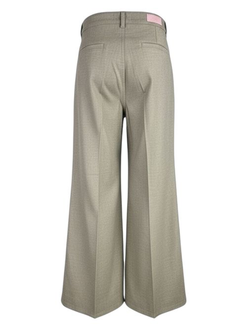 pantalone donna largo in flanella beige Atelier Cigala's | 222-TFMS012